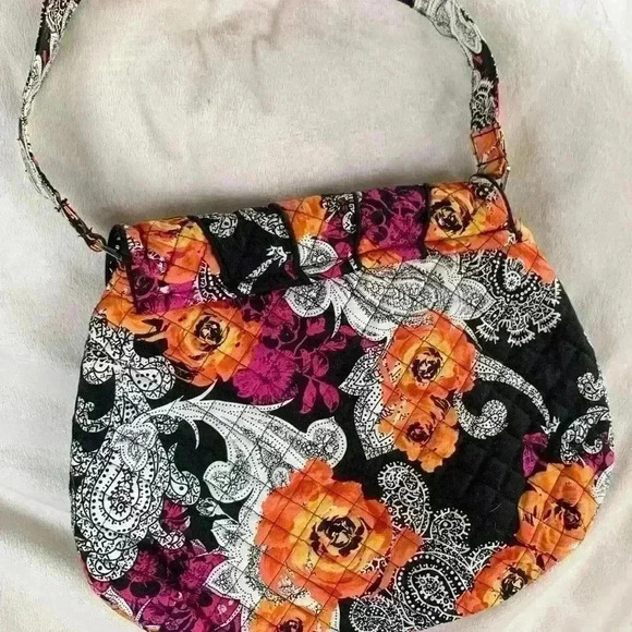 Marie Osmond Lifestyle Collection Womens Floral Quilted Fabric Bag Pre Owned - Picture 6 of 9